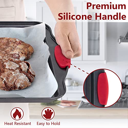 Nbftltop Carbon Steel Nonstick Bakeware Set, 9 Pieces Rimmed Baking Trays Cupcake Muffin Roasting Loaf Pan Cookie Sheets (Style 1) #TOP3