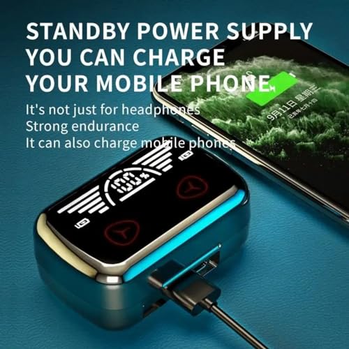 Image of M66 PRO TWS, Truly Wireless Earbuds with LED Display, 30hrs Playtime & Fast Charging, Bluetooth 5.3 with ENC, Low Latency, IPX7 Sweat-Proof, Built-in Mic with Deep Bass