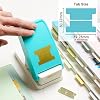 KW-triO Tab Punch DIY Index Tabs Puncher Tag Punch Paper Punch for Scrapbooking, Journaling Tabs, Bible Tabs, Book Tabs, Planner Inserts and More Projects (Tab Punch), Cyan