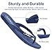 LAVAU Flip Flops Women, Great for Shower Beach and Pool, Sturdy and Durale Rubber Plastic Thong Flip Flops LAVAU-W-lan-11