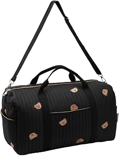 Women’s Travel Duffel Bag – Large Weekender & Overnight Travel Bag with Wet Pocket, Carry-On Friendly, Ideal as Hospital or Maternity Bag for Labor and Delivery