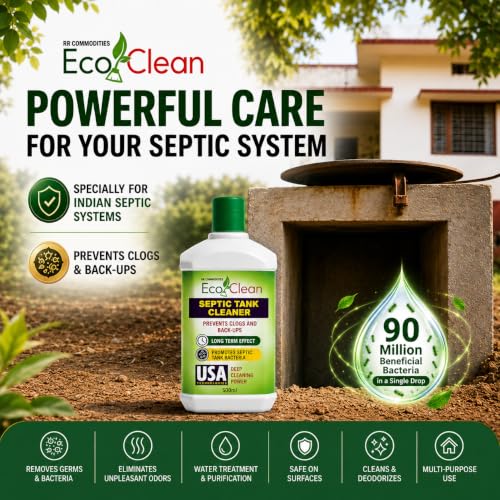 Image of Ecoclean Septic Tank Bacteria Cleaner Liquid, Bio Enzyme