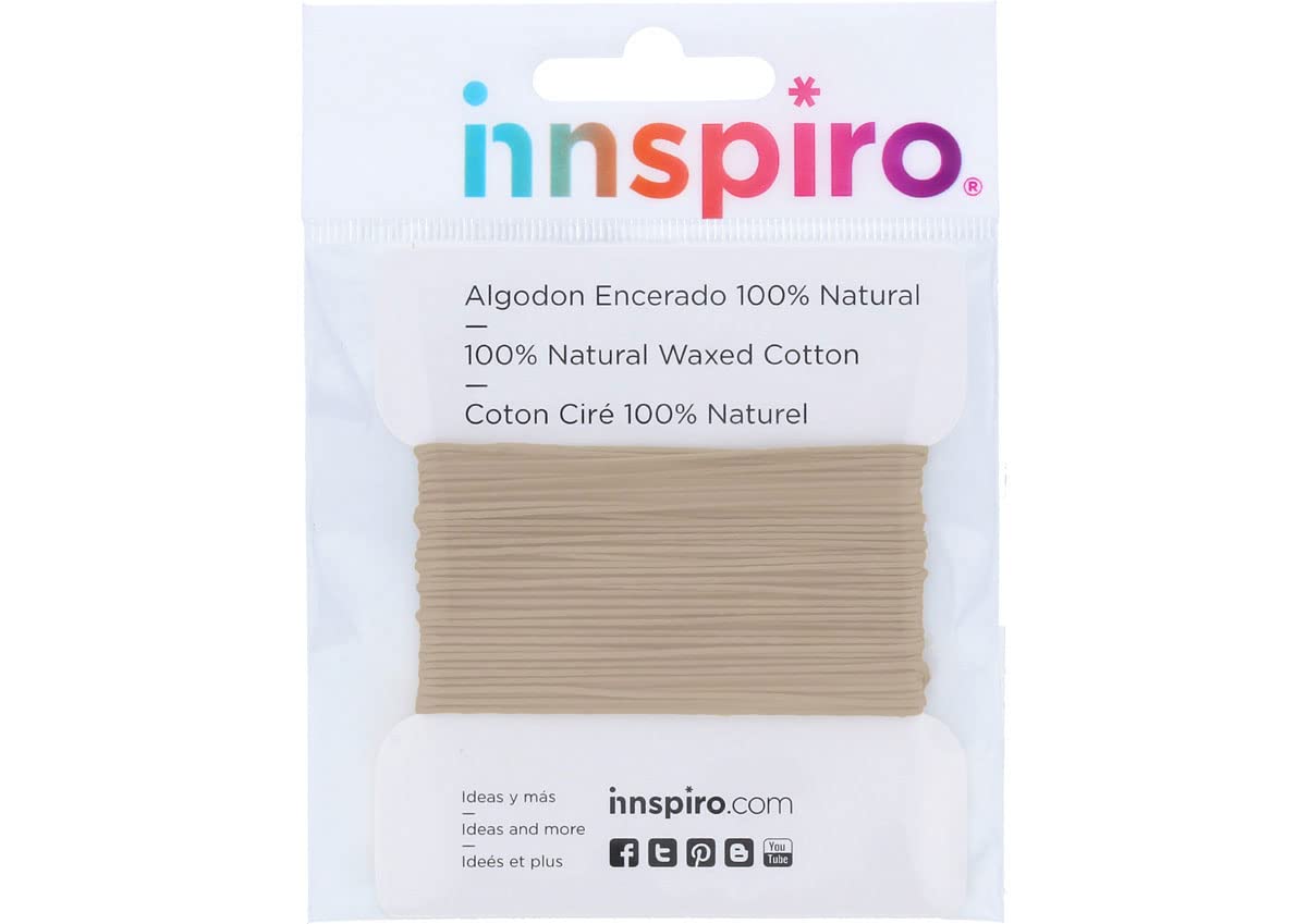 Innspiro Sand Cotton Cord Waxed Fine 1.5 Mm. 5 M.