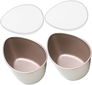 2pcs Carbon Steel Steamer Bowls Pudding Cups for Cooking Steamed Eggs and Puddings Kitchen and Convenient Kitchenware
