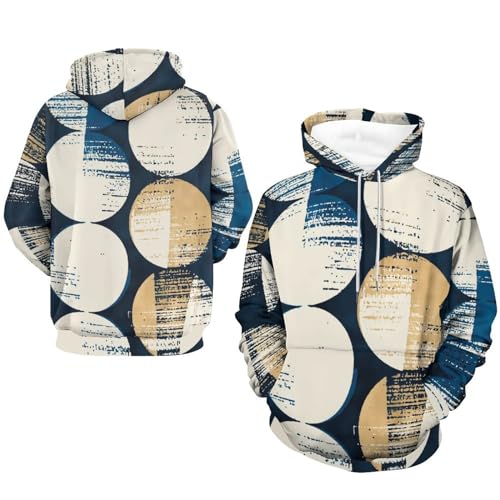 Sweats à capuche UMENG pull confortable style rétro décontracté pour adulte - 7