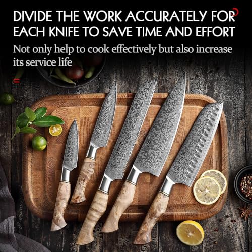 Set Cuchillos Cocina 5 Piezas Acero Inox Profesional miniatura 6