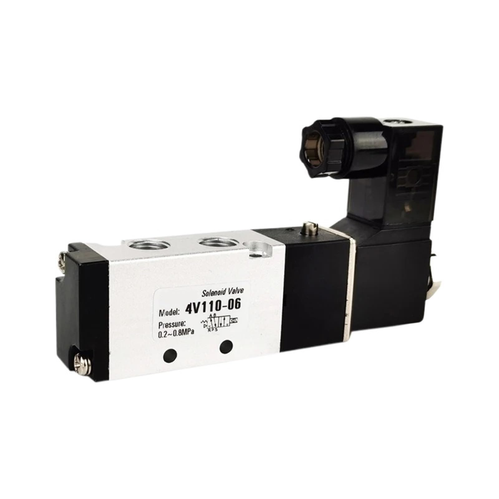 Électrovanne pneumatique 4V110-06 haute précision 5 voies 2 positions 24V CC