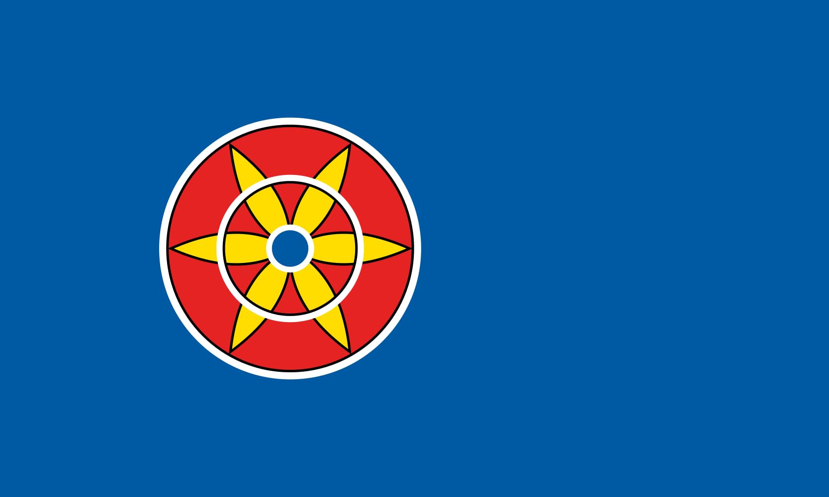 Drapeau Kven grand format avec oeillets de fixation pour extérieur