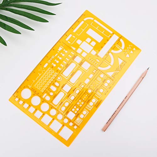 YS0911 Modelo de desenho de régua de engenheiro de arquitetura matemática escala 1:50, fita métrica