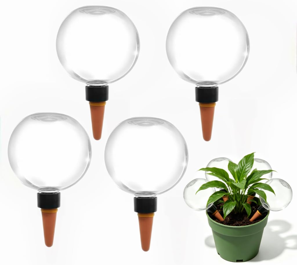 4 Pcs Plant Watering Globes, 500ml Watering Devices for Potted Plants