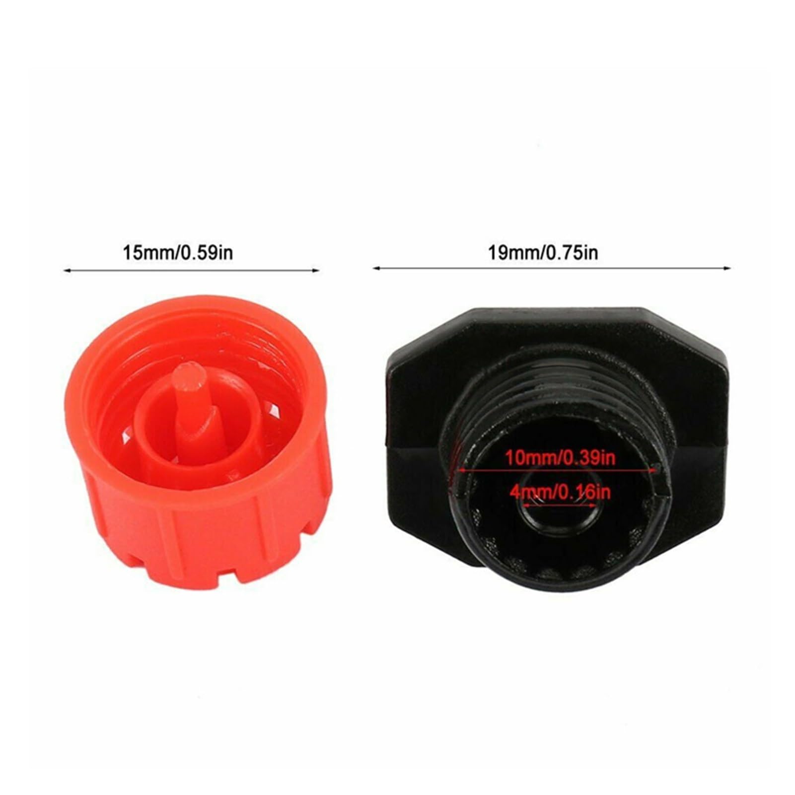 Sistema di irrigazione per Giardino 100 Pezzi irrigatori a Goccia for irrigazione da Giardino Micro emettitore d'Acqua gocciolatore Testa di gocciolamento Sprinkler da Giardino
