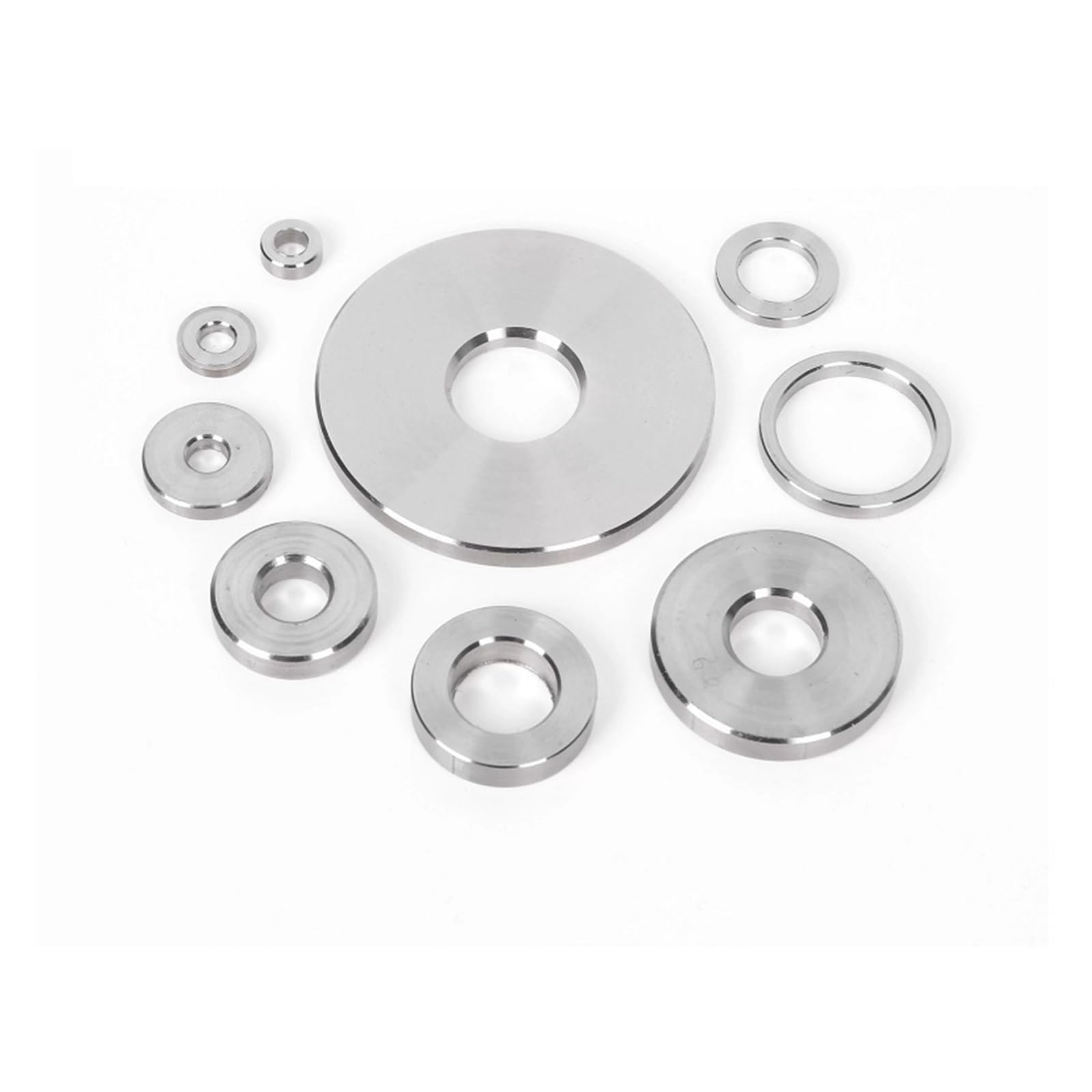 Edelstahl Beilagscheiben Vergrößerte Dichtung, Edelstahl 304, M9, M10, M11, M12, M14, M16, M20, M30, M40, glatte, extra dicke Unterlegscheiben, gedrehte flache Unterlegscheibe(M10x60x6mm(1Pcs))