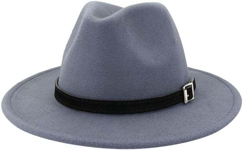Vintage Style Wide Hat Belt Buckle Fedora Hat Adjustable Outbacks Hats for Men & Women