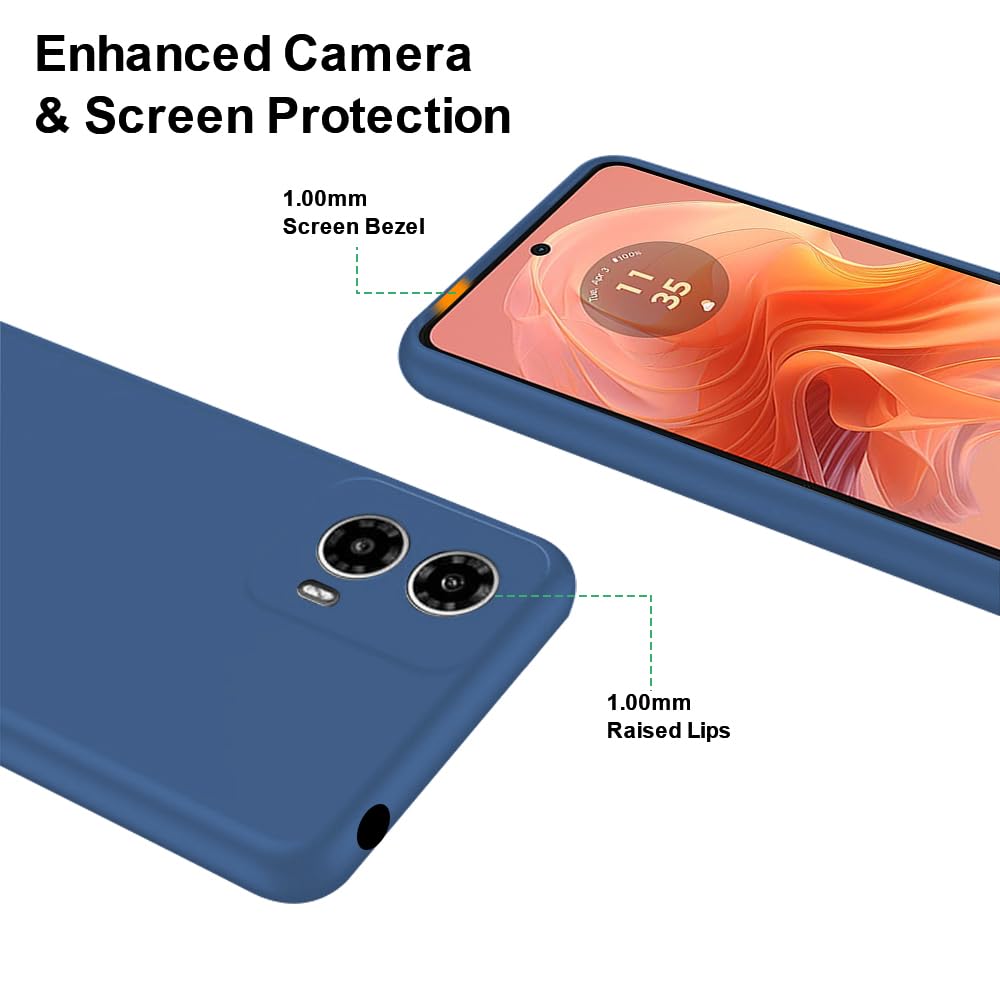 SDTEK for Motorola Moto G04 Case Premium Matte (Blue) Shockproof Cover - Slim Fit Protection - Image 2