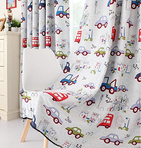 Boceoey Verdunkelungsvorhang Mit Berg-Muster – Blickdicht & Energiesparend | 2er Set 210x132 Cm