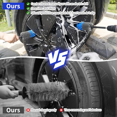 ETOUPA Soft Drill Wheel Cleaner Brush