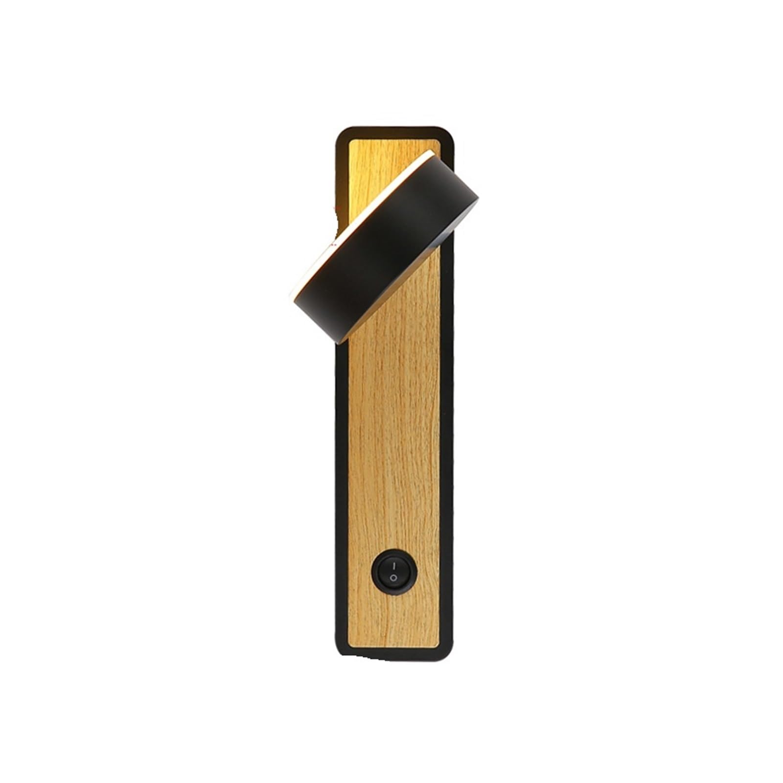 Lámparas de pared modernas de madera con interruptor y luz cálida para cabecera 8