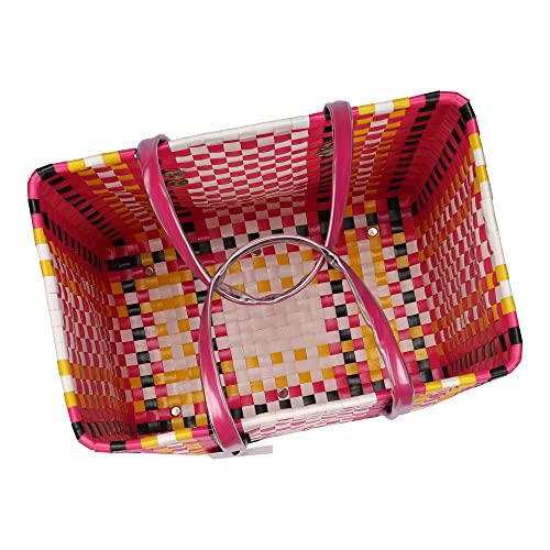 Image of Arnavira Handmade Multipurpose with Lid 13L Used as Lunch Lunch Bag Tiffin Bag for Office,School & Travel (28x17x27) (Pink Black, Large)