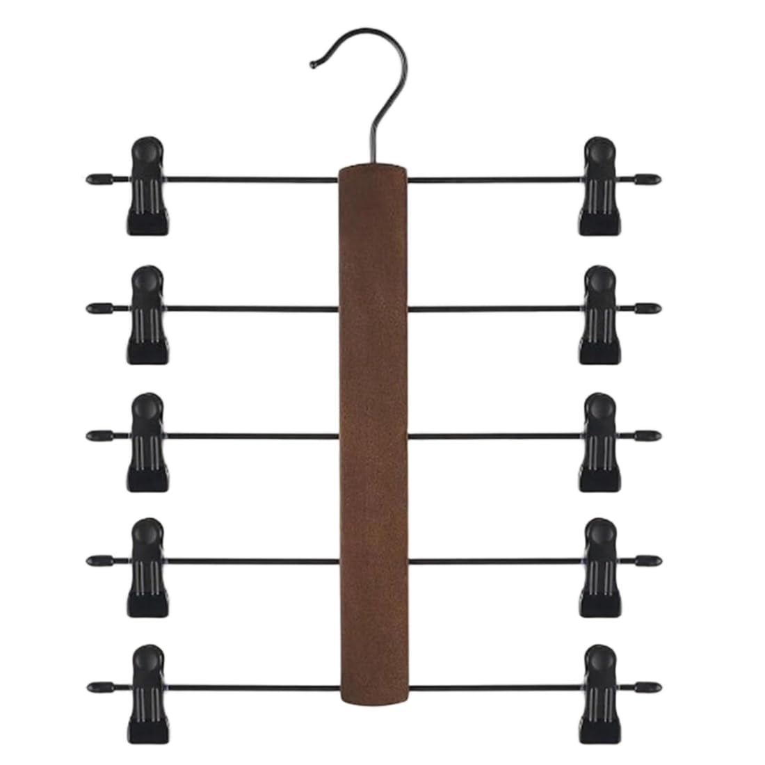 UDSKNV[KSL Pants Hanger 1pc 5-Tier Heavy-Duty Adjustable Height-360° Rotating Levels Space-Saving Skirt/Pants/Jeans Organizer