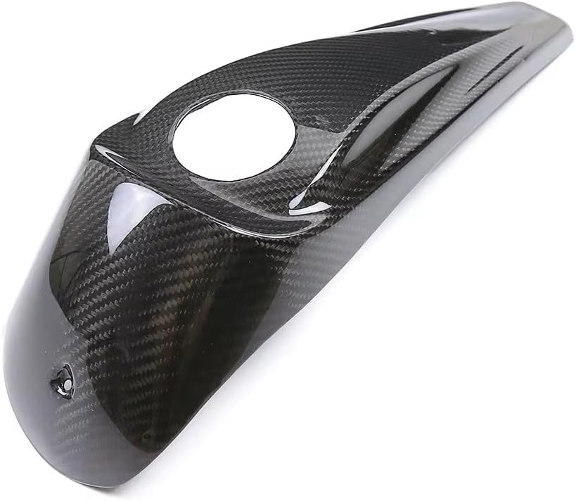 Smooth Dash Fuel Console&Gas Tank Cap Cover Compatible Carbon Fiber for Harley Davidson 2008-2023 Street Glide Electra Glide Road Glide Ultra Limited Harley Touring Gloss Black