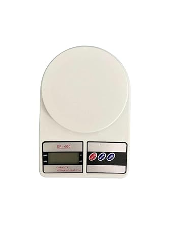 Galaxy Electronic Kitchen Digital Weighing Scale, Multipurpose (White, 10 Kg)