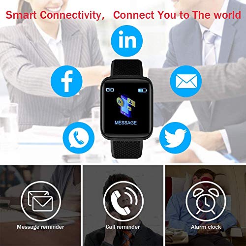 Smart Watch 2020 New Model, Men’s and Women’s Fitness Tracker, Blood Pressure Monitor, Blood oximeter, Heart Rate Monitor, Waterproof Smart Watch, Compatible with iPhone/Samsung/Android Phones - Thumbnail 6