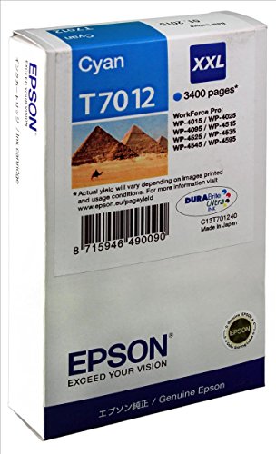 Cartouche encre Epson BT7012 cyan taille XXL compatible service intelligent Dash Replenishment