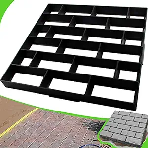 CJGQ DIY ConcreteMoldsWalkMakerReusablePathMakerSteppingStonePaverLawnPatioYardGardenDIYWalkwayPavementPavingMoulds