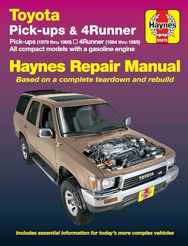 Toyota Pick-ups (79-95), 4Runner (84-95) & SR5 Pick-up (79-95) Haynes Repair Manual (Does not include information specific to diesel engines, T100 or Tacoma information)