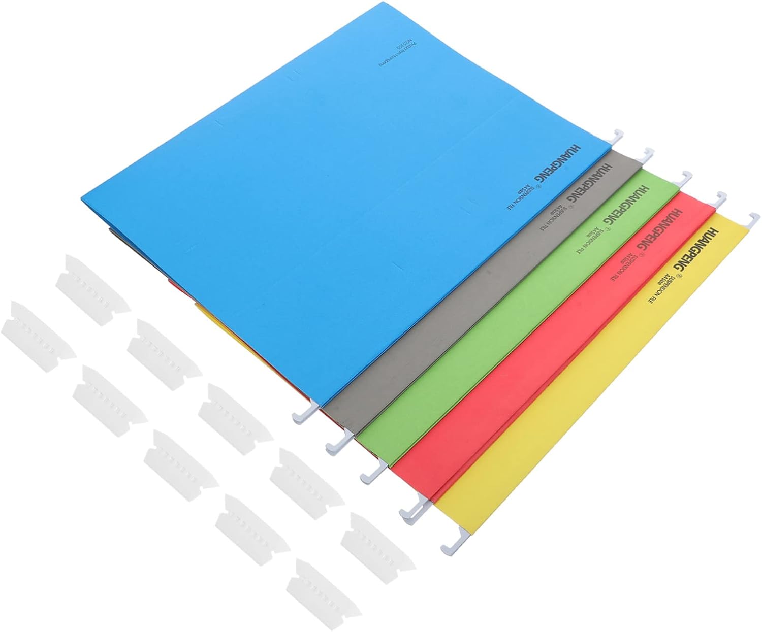 HAPINARY 5pcs Office Hanging Clip File Holder Wall Mounted Paper