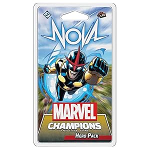 Marvel Champions The Card Game Nova HERO PACK – Superhero Strategy Game, Cooperative Game for Kids and Adults, Ages 14+, 1-4 Players, 45-90 Minute Playtime, Made by Fantasy Flight Games