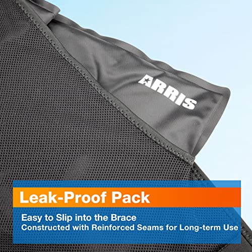 Gel Ice Pack for Back, ARRIS Back Ice Wrap with Support Belt for Pain Relief, Flexible Hot Cold Therapy Back Brace for Waist, Lower Lumbar, Injuries, Sciatic Nerve…