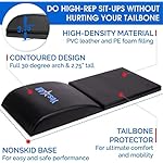 Yes4All Abdominal Exercise Pads, Foldable Ab Workout Equipment for Home Gym Core Training & Back Stretching, Sit Up Mat for Floor Exercises - Image 4