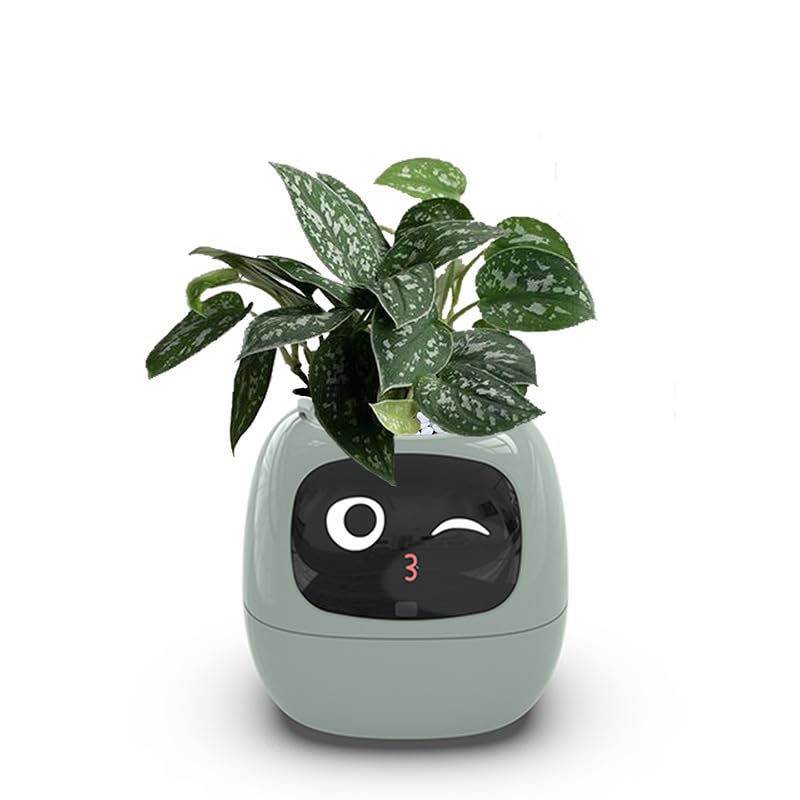 AIスマートフラワーポット - 7つのセンサーを搭載した植栽ロボット Amazon.co.jp: OXIZER 植木鉢 、AIスマートフラワーポット - 7つの