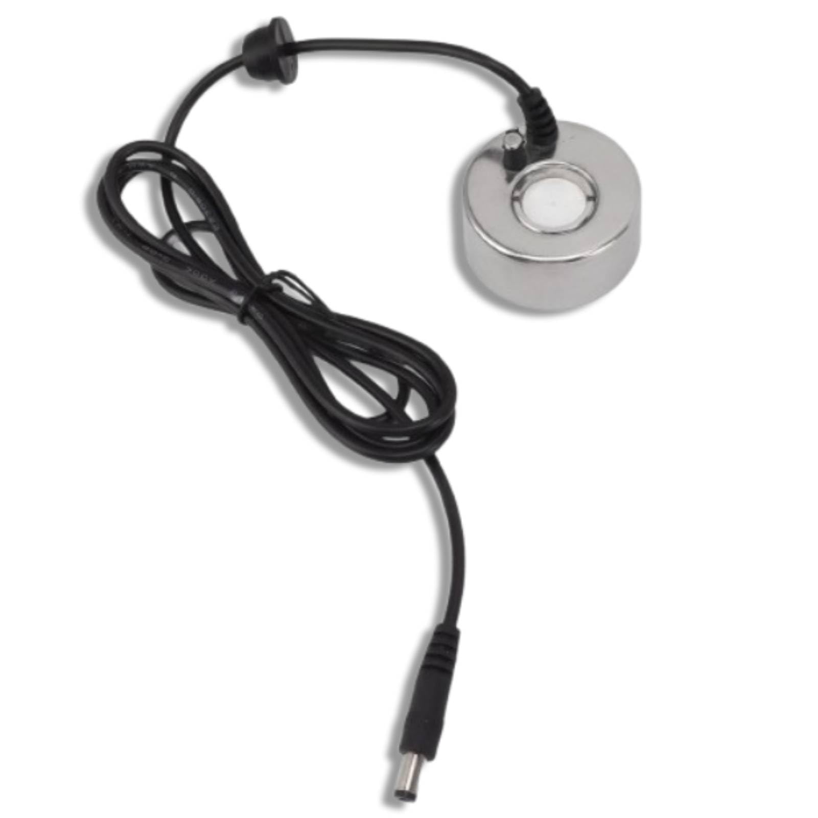 Nebulizzatore ad ultrasuoni, Nebulizzatore in acciaio inossidabile Fogger Dc 12v Interfaccia Fontana interna Paesaggio Atomizzatore Umidificatore per Fontana d'acqua Stagno