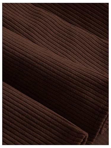 MakeMeChic Women's Plus Size 2 Piece Outfit Corduroy Sleeveless Button Down Crop Vest Blazer and Pleated Mini Skirt Set4