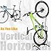 CyclingDeal Upright Bike Stand - Premium Quality Vertical & Horizontal Adjustable Bicycle Floor Parking Rack - Safe & Secure for Storing MTB Road Bikes in Garage or Home - for Wheels Sizes up to 29”