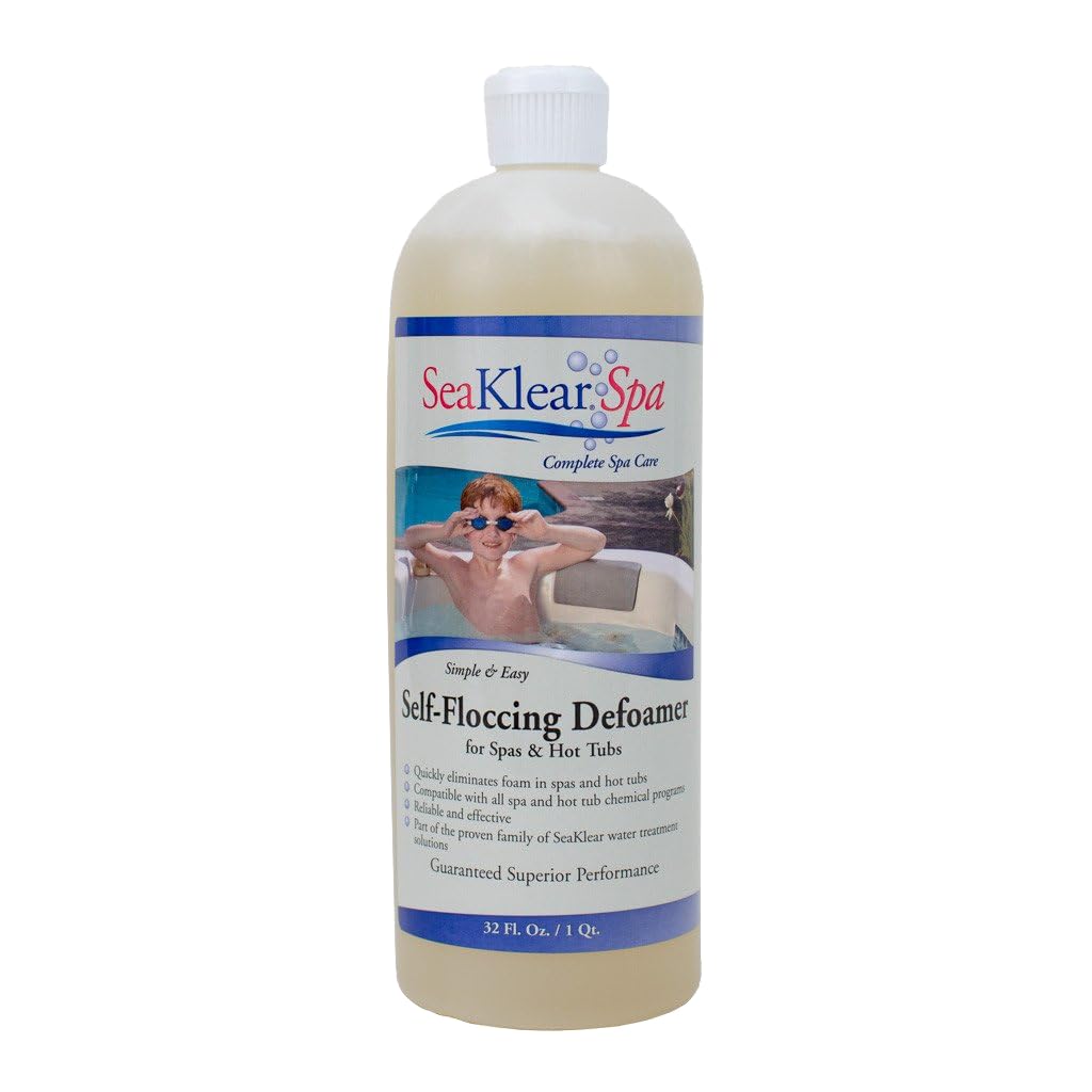 SeaKlear Halosource SKF-W-Q Spa Self-Floccing Defoamer, 0.9l