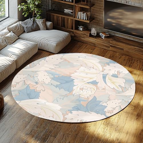 Tapis de décoration intérieure rond 200cm lavable et mince