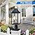 18.62'' Dusk to Dawn Post Light Outdoor, Large 3-Light Lamp Post Light Fixture, Modern Pillar Outside Lighting Waterproof Post Lantern Lamp Outdoor Post Light Fixtures Pole Lights for Porch, 1 Pack
