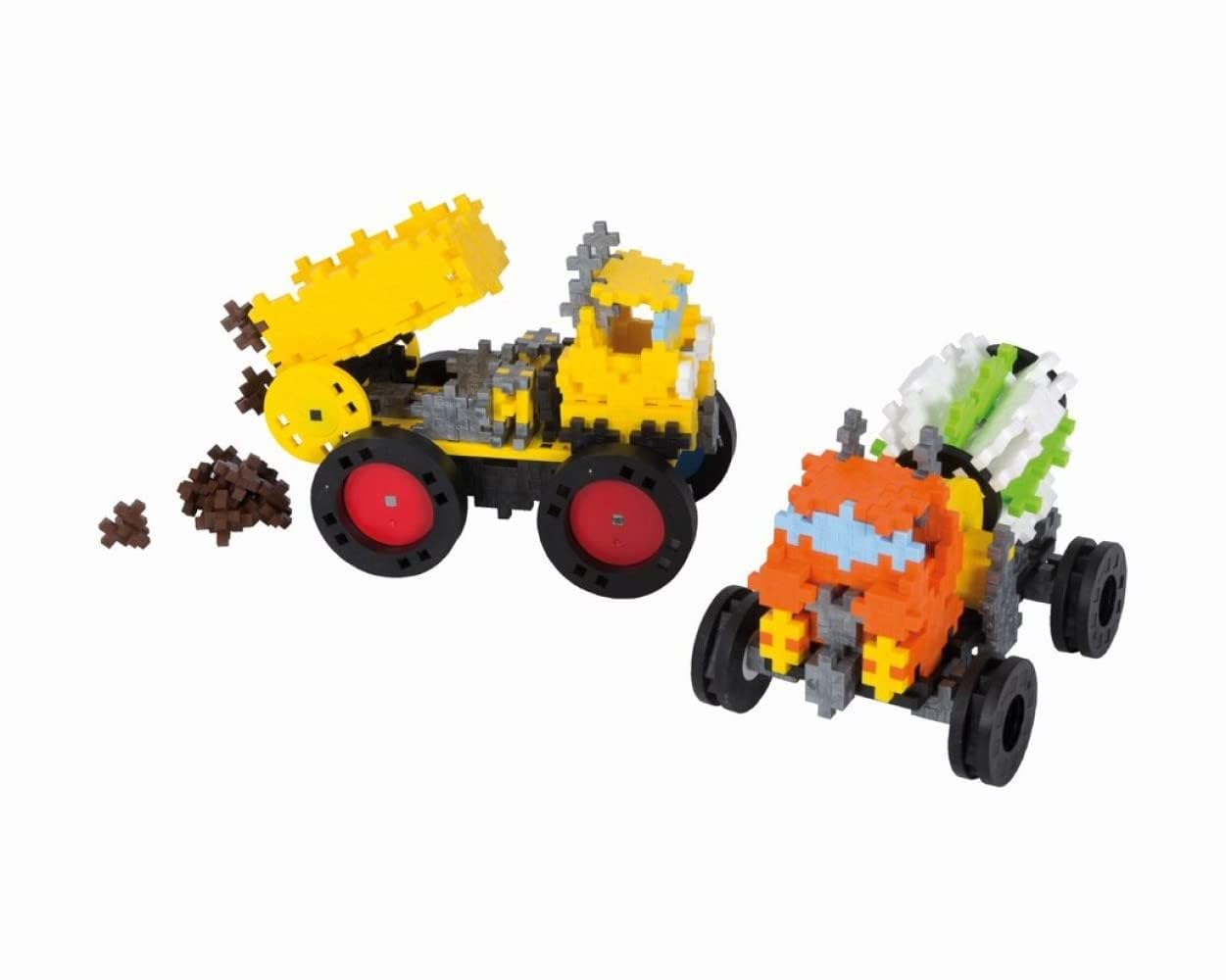 Plus-Plus 9607016 Kreativ-Bausteine, Learn to Build Fahrzeuge-Set, Konstruktionsspielzeug, PlusPlus Go, 800 Teile, Basic