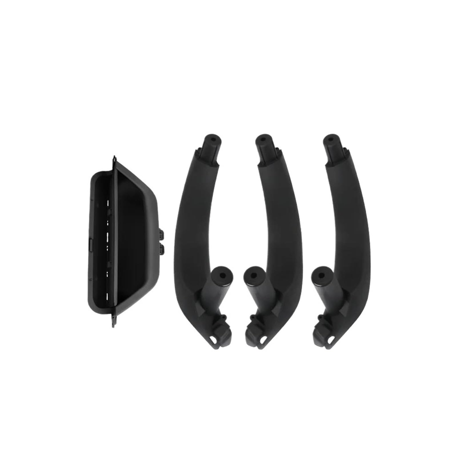 JYUTDW Inner Door Handle Car Interior Handle Inner Door Armrest Panel Pull for BMW for X3 X4 F25 F26 51419209216(Black LHD)