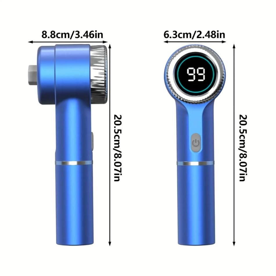 Image of 5-in-1 Electric Spin Scrubber with LED Display - Cordless Power Cleaning Brush for Bathroom, Kitchen & Car - 3-Speed Rechargeable Scrubber with 5 Replaceable Heads & Fast Charging