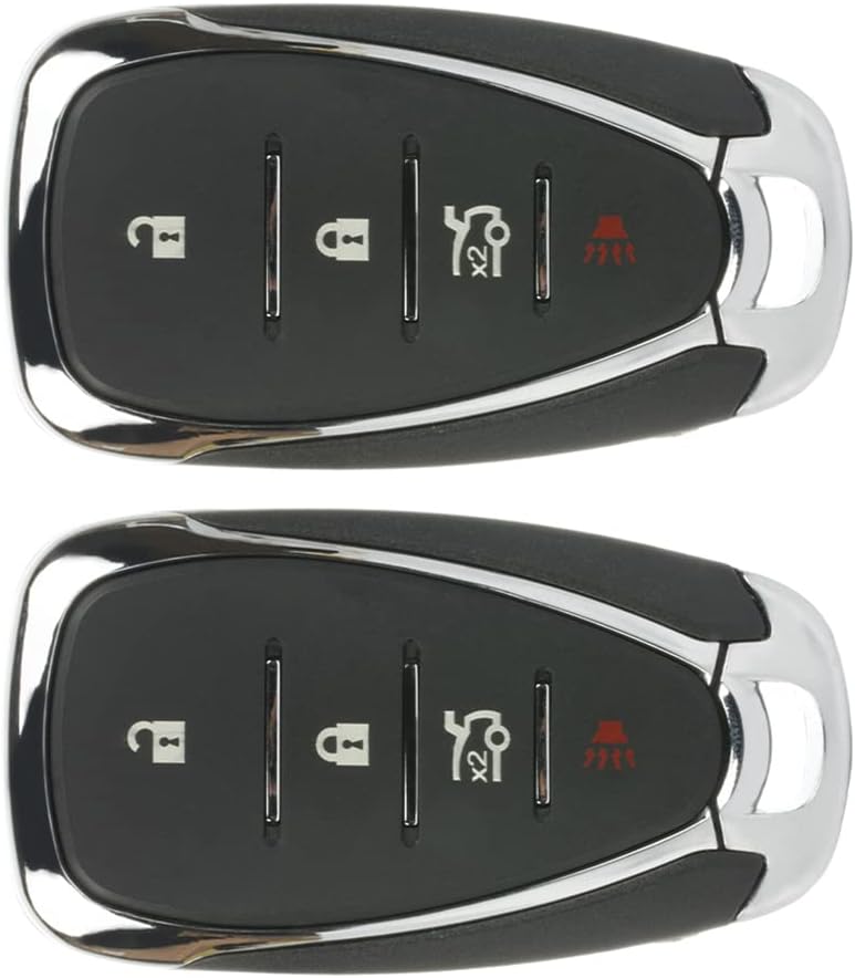 2 Pack 4 buttons Remote Control Car Key Fob 2016-2017 Fit for Chevrolet Camaro 2.0L,2016-2017 Fit for Chevrolet Camaro 3.6L HYQ4EA,2AOKM-G4EAC,13508771