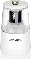 Vista 13 de Jarlink - Sacapuntas eléctrico con hoja de alta resistencia para afilar rápidamente y parada automática para lápices número 2 y de colores (6-8 mm)