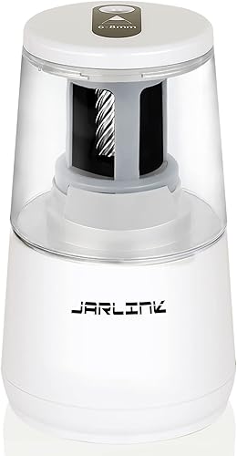 Miniatura 27 de JARLINK - Sacapuntas eléctrico con hoja de alta resistencia para afilar rápidamente y parado automática, para lápices del número 2