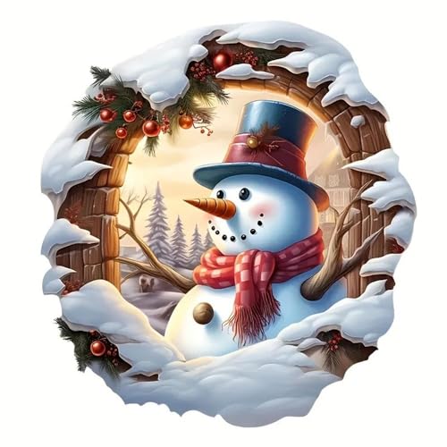 Autocollants en vinyle bonhomme de neige pour masquer les imperfections de carrosserie