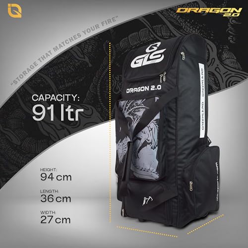 GLS Dragon 2.0 Duffle Cricket Bag with 4 Bat Sleeve, Shoe - Image 5