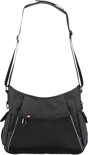 TRIXIE Bolsa para Paseo y Juguete, 34 x 29 x 9 cm, Antracita, para Perros