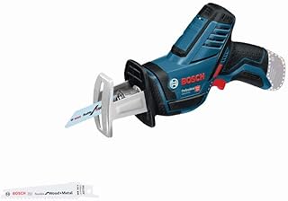 Bosch Professional 12V System Akku Säbelsäge GSA 12V-14 (Schnitttiefe Holz/Metallprofile: 65/50 mm, inkl. 2 Sägeblätter, o...